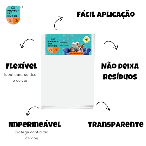 Kit 15 Folhas Protetor Adesivo De Sofa Para Gatos 35cm x 33cm Protetor Sofa Gato Fita Anti Arranhão