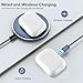 Wireless Charging Case Compatible with AirPod Pro 1st & 2nd Generation with USB-C Charging, Air Pod Pro 2 1 Charger Case Replacement with Bluetooth Pairing Sync Button,with Type-C, No Earbuds