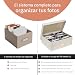 Imagen de UCO Caja de Fotos de Lino, Caja de Memoria