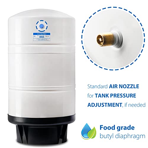 Ispring T20M 20 Gallon Pre-Pressurized Tank For Reverse Osmosis (Ro) Systems With 14 Gallons Of Water Storage Capacity, 20, White #TOP2