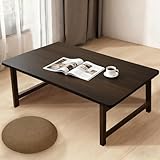 FATOLRD Japanese Folding Floor Table Foldable Coffee Tables Wood Low Desks Versatile for Sitting Dining Table Tea Tatami Desk No Assembly Unique (31.5 * 19.7 * 11.8 inch)