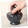 GRIRIW Mushroom-Shaped Marble Mortar and Pestle Set for Seasoning and Spice Grinding Crush Pot for Garlic Pepper and More Kitchen Utensil for Flavor Enhancement #5