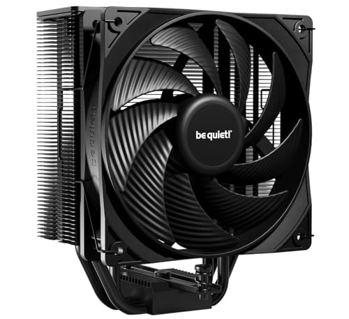be quiet! Pure Rock 3 Black CPU Air Cooler | 4 High Performance 6mm Heat Pipes with HDT Technology | 120mm PWM Fan | AMD:AM4 AM5/Intel LGA 1700/1150/1151/1200 | Black | BK039 by be quiet! - Used condition - US$37.24
