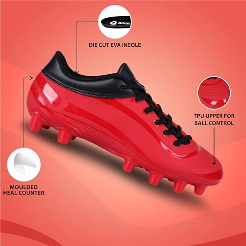 Image of Aivin First Strike Football Stud with TPU Sole with Direct Injection Molding Technology A Moulded Removable E.V.A Sockliner Light Weight Insole Pre-Molded