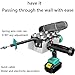Automatic Wire stringing Machine, Wire Cable Puller, 40m/min Cordless Electric stringing Wire Puller, for Construction Hydropower, for Drywall Ceiling Under Rug condui,Onebattery