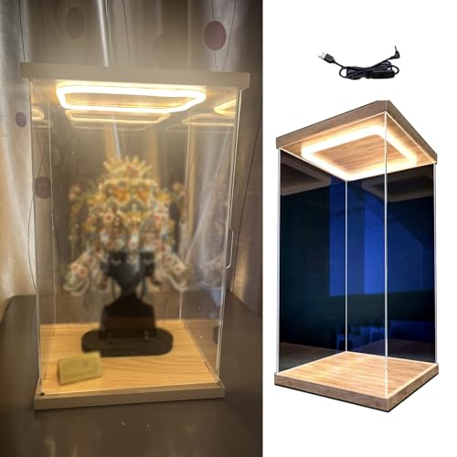ZYJIX Vitrina de acrílico transparente con...