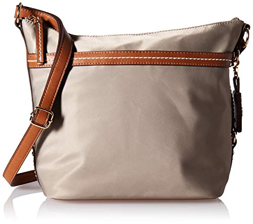 Tommy Hilfiger Hobo Bag for Women Work Nylon, khaki
