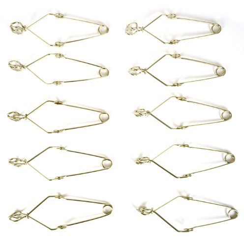 Eisco Labs Stoddard Test Tube Clamp, Stainless Steel with Finger Grips, 6