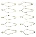 Eisco Labs Stoddard Test Tube Clamp, Stainless Steel with Finger Grips, 6" Length - Lab Pack of 10