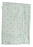  Made in Italy Camicia da Notte Donna Manica Lunga Puro Cotone Interlock Mezza Stagione