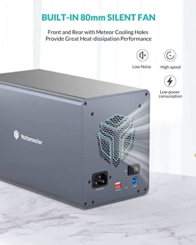 Yottamaster 4 Bay RAID Hard Drive Enclosure 2.5