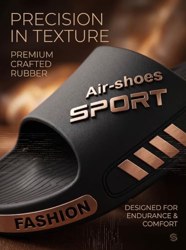 Image of Beach Pool Slides Sandals for Men,Bathroom Shower Shoes,Couple Slides Slippers Outdoor Indoor,Home House Slide Sandals