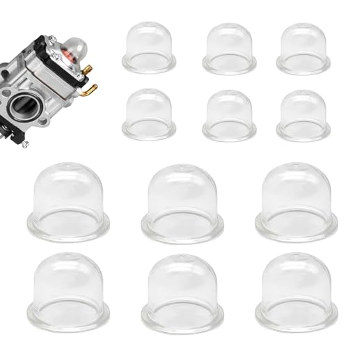 LUMOOM 12 Stück Zündkapsel Primer Pumpe, Kraftstoffpumpe Vergaser, Primer Birne Vergaser Ersatzteile 19/22mm, für Rasenmäher Kettensäge Trimmer Freischneider