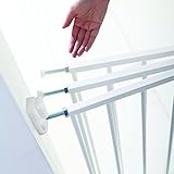 Lindam Erweiterbares Tür-/Treppenschutzgitter mit Wandbefestigung, 64,5 - 102 cm, 051679, weiß