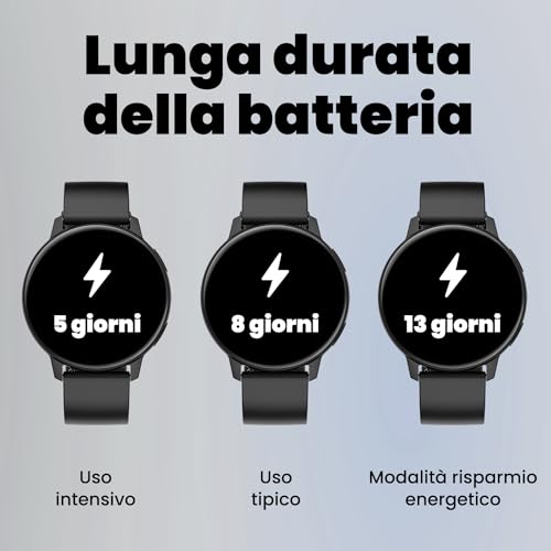 Spc Smartee Duo Classic - Smartwatch Intelligente Nero Con Cinturino Metallico Intercambiabile, Display Amoled Da 1.43”, Chiamate Bluetooth, 8 Giorni Batteria, 100 Sport, IP68 - 5