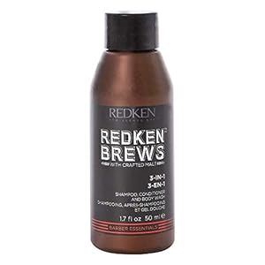 Redken Brews 3-In-1 Shampoo, Spülung & Duschgel, 50 ml