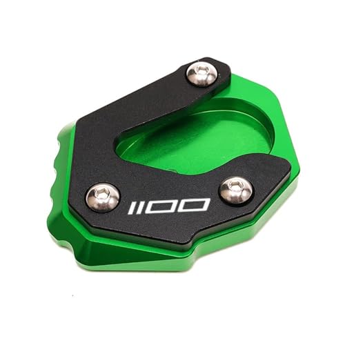 Patin de béquille latérale Versys 1000 élargisseur CNC vert