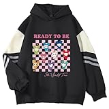 YJYP Color Block Hoodie Sweater Tzuyu Momo Sana World Tour Sweatshirt