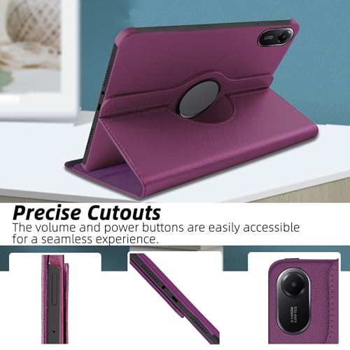 Image of TGK 360 Rotatable Smart Flip Cover for Xiaomi Redmi Pad 2 11 inch Tablet Case (Purple)