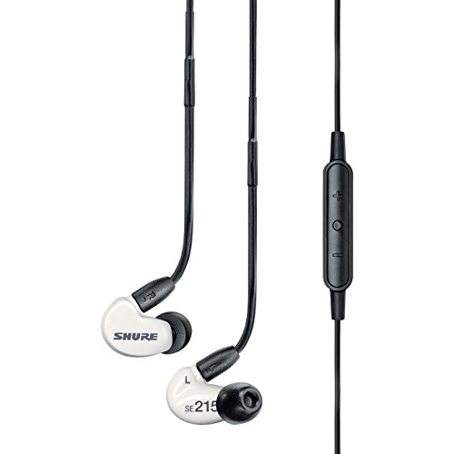 Shure SE215SPE-W-UNI Special Edition Sound Isolating Earphones with Inline Remote & Mic for iOS/Android
