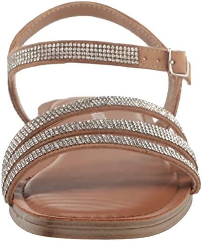 Steve Madden Girls Shoes Girls Georjia Flat Sandal, Rhinestone, 13 Little Kid | Image 1