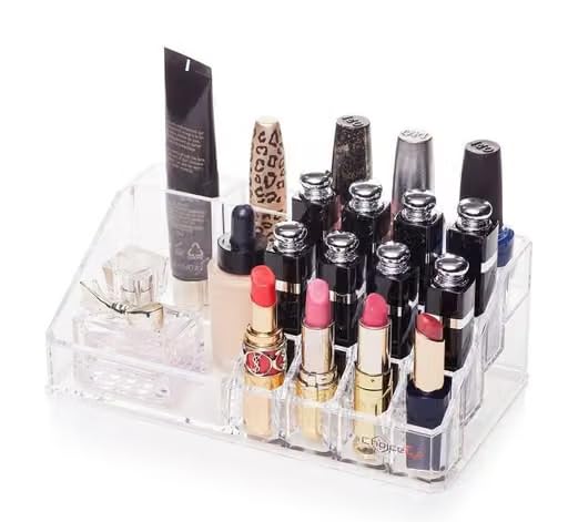 16 compartment cosmetic organizer box makeup storage drawer desk bathroom makeup brush lipstick jewelry storage box holder case