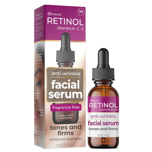 LIVAURA Retinol Face Serum for Women - Anti Aging Serum for Dark Spots