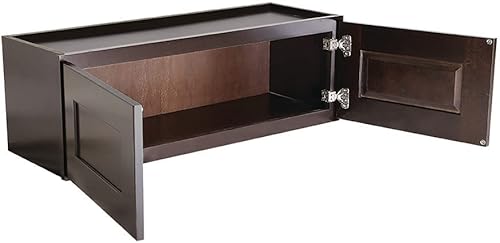 Miniatura 9 de Design House Brookings - Armario de pared esquinero de 36 pulgadas coctelera espresso