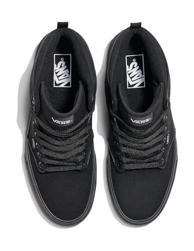 Vans Men's Atwood Hi Shoe | High Top Fashion Sneakers for Work, Walking & Casual Wear, (Canvas) Black/Black, 7