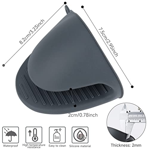 GIHENHAO Silicone Oven Mitts for Air Fryer, 1 Pair Thicken Mini Oven Gloves Heat Resistant for BBQ,Cooking,Baking - Cosy Home Interiors GIHENHAO Silicone Oven Mitts for Air Fryer, 1 Pair Thicken Mini Oven Gloves Heat Resistant for BBQ,Cooking,Baking - Image 2