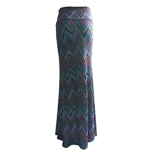 Rawdah_Faldas Mujer Largas Elegantes Faldas Mujer Cortas Verano Fiesta Originales Mujer Alta Cintura Impresión Bodycon Boho Largo Maxi Noche Fiesta Playa Falda