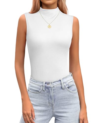 Save 50% on JUSTFASHIONNOW Mock Turtleneck Sleeveless Tank Top