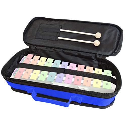 Sonor GS Glockenspiel Xylophon für Kinder bunte Stahl-Klangplatten 11 Töne + keepdrum Tasche Bag in Blau - Image 5
