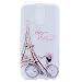 Produktbild HopMore LG K8 2017 Hülle Silikon Transparent Durchsichtig Clear Design Muster Bumper Ultra Slim Handyhülle Kawaii Tasche Schale Hüllen Case Cover Pour LG K8 2017 - Eiffel und Fahrrad