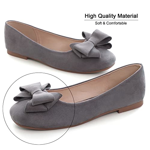 Image of Dear Time Women's Flats Shoes Bowknot Dressy Ballets Loafers Wedding Business Casual Walking Shoes