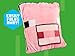Paladone Minecraft Pig 2-in-1 Cushion Blanket - Officially Licensed Microsoft Travel Blanket, Foldable Soft Fluffy Throw, Gamer Living Room or Bedroom Decor 120cm x 150cm