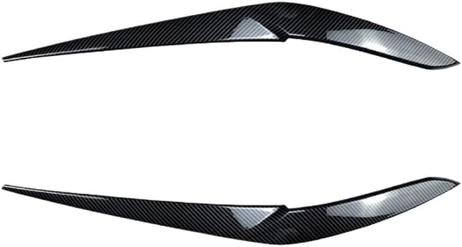 ABS Glossy Headlight Eyebrow Compatible with BMW X5 X6 G05 G06 LCI 2023+ 2pcs A Set Car Modification Parts Car Stickers(Carbon Fiber Grain)