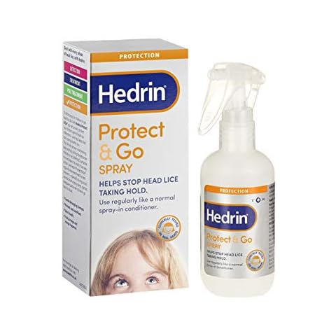 Hedrin Protect and Go Spray, Head Lice Protection Treatment, 8 x Treatments - 200ml Cover
