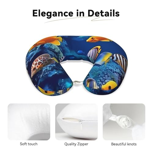 Almohada de espuma viscoelástica para viaje miniatura 2