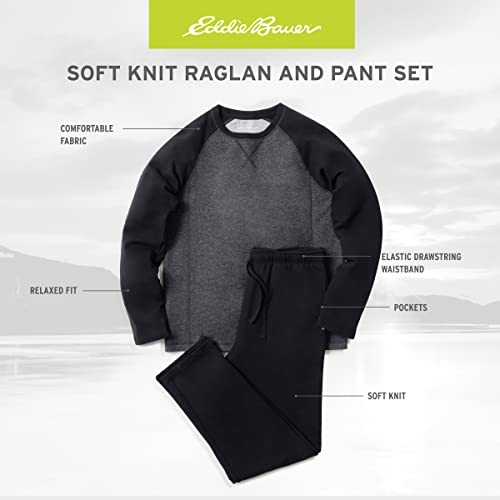 Eddie Bauer Mens Pajama Sets - Long Sleeve Shirt and Pants Sleepwear Set for Men | Ultra Soft and Warm Mens PJ Sets2