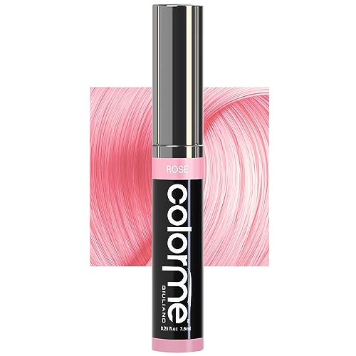 Colorme Root Touch Up Temporary Hair Mascara to color and Blend Semi Permanent Dye regrowth. Washes Out (ROSE)