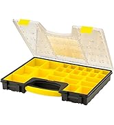STANLEY Pro Storage Organiser Durable Clear Lid, 25 Removable Compartments, 1-92-748
