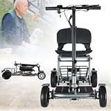 FANGZHL Scooter per Disabili Pieghevole A 4 Ruote per Viaggi,Scooter per Disabili per Adulti,Scooter Elettrico per Disabili A 4 Ruote,Sedie A Rotelle Leggere per Adulti,per Anziani 8AH