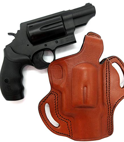 Tagua Right Hand Thumb Break Belt Holster In Brown Leather For Smith & Wesson S&W Governor Revolver, 2.75" Barrel #TOP4