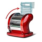 linguine al pesto  Máquina eléctrica para hacer pasta, fabricante de fideos, máquina de prensado de rodillos de espagueti Máquina de pasta de acero inoxidable Cortador de masa para uso doméstico (linguini rojo + lingui