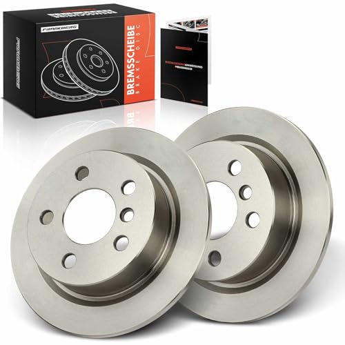 Image of Frankberg Brake Disc Set incl. 2x Discs Rear Solid Ø259mm Compatible with M.i.n.i F56 M.i.n.i F55 M.i.n.i Cabriolet F57 Replace# 34216799383