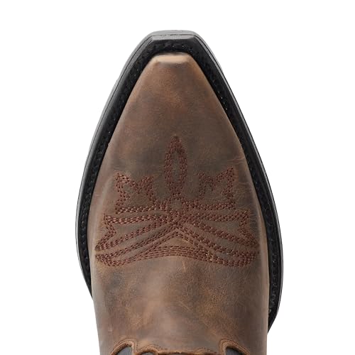 sexytag Floral Cowboy Boots for Women Two-tone Embroidered Cowgirl Knee High Western Boots2