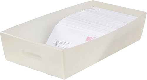 Miniatura 4 de Bandeja de correo de plástico corrugado, natural, 24-1/2 X 12 X 4-1/2 - Lote de 10