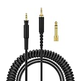 kwmobile Kopfhörerkabel kompatibel mit Sennheiser HD598 / HD558 / HD518 / HD599 / HD569 / HD579 - Ersatz Kabel 140 cm 3.5mm Klinke - mit 6.35mm Adapter