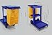 Commercial Housekeeping Janitorial cart with Vinyl Bag AF08170 Blue
